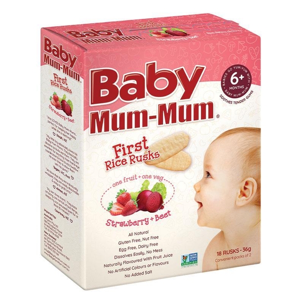 Bánh gạo ăn dặm Baby Mum-Mum Rice Rusks