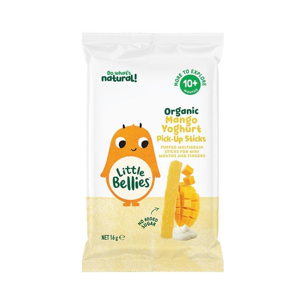 Bánh que ăn dặm Little Bellies Organic Yoghurt Pick Up Sticks