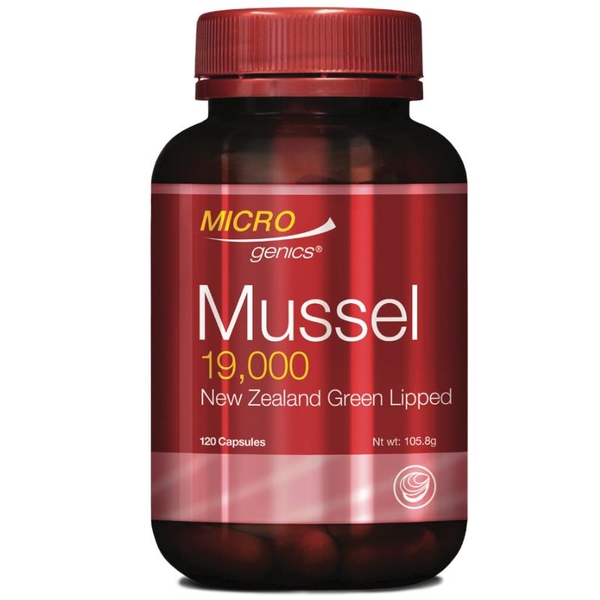Viên uống giảm viêm khớp Microgenics Mussel 19,000mg New Zealand Green Lipped 120 viên [Pre-order]
