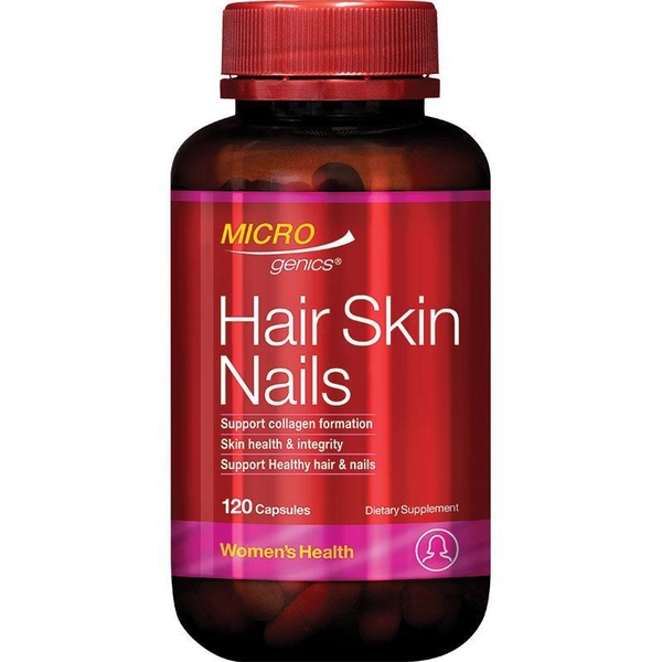 Viên uống đẹp da, tóc, móng Microgenics Hair Skin Nails 120 viên