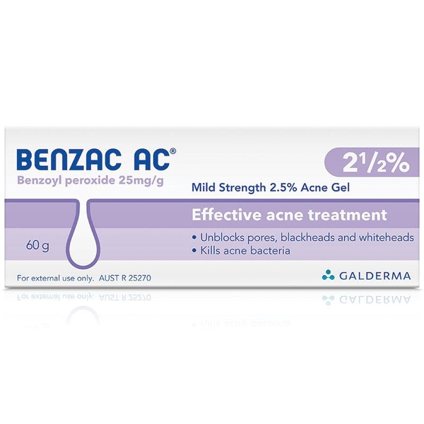 Gel trị mụn Benzac AC Gel 2.5% 60g [Pre-order]