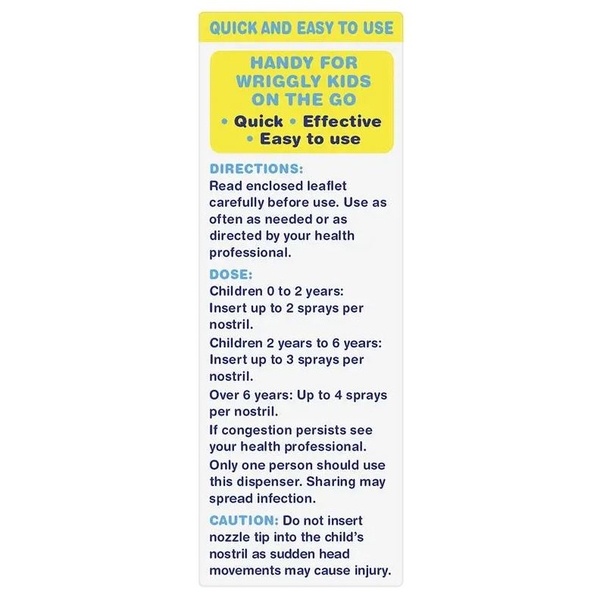 Xịt mũi nước muối cho trẻ em FLO Kids Saline Nasal Spray