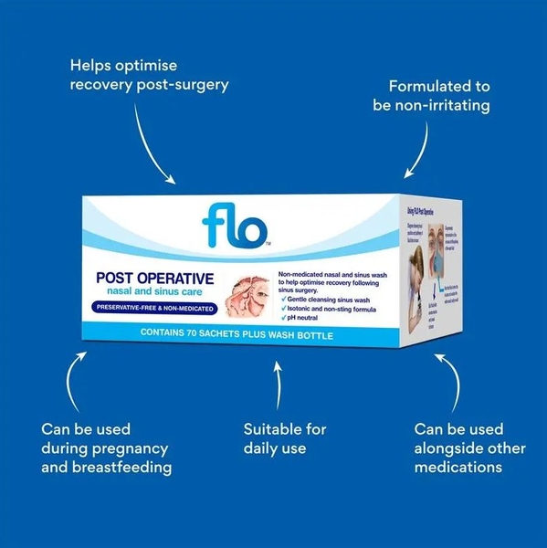 Dung dịch rửa mũi sau phẫu thuật FLO Post Op Nasal
