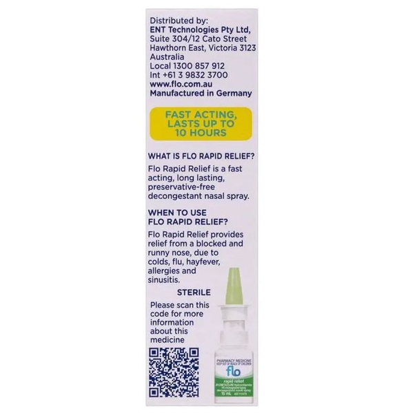 Xịt thông mũi FLO Rapid Relief Nasal Decongestant
