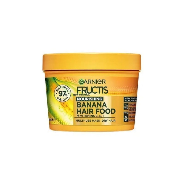 Mặt nạ dưỡng tóc Garnier Fructis Nourishing Banana Hair Food 3-in-1 Mask Treatment For Dry Hair