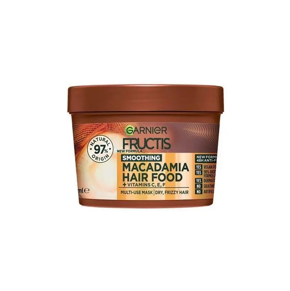 Mặt nạ ủ dưỡng tóc Garnier Fructis Hair Food Smoothing Macadamia 3-in-1 Mask Treatment for Dry & Unruly Hair
