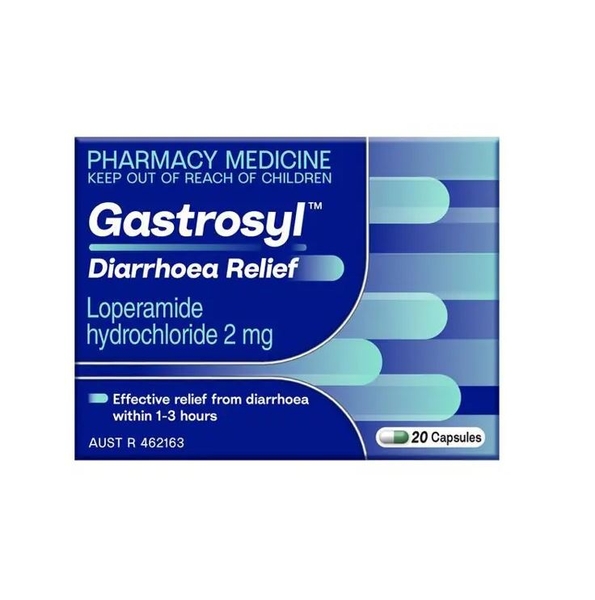 Viên uống cầm tiêu chảy Gastrosyl Loperamide Hydrochloride 2mg