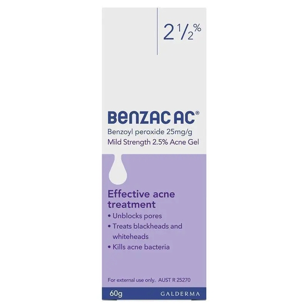 Gel trị mụn Benzac AC Gel 2.5% 60g