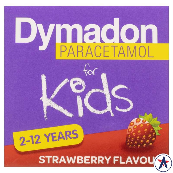 Giảm đau hạ sốt cho trẻ từ 2 đến 12 tuổi Dymadon for Kids Strawberry 200ml