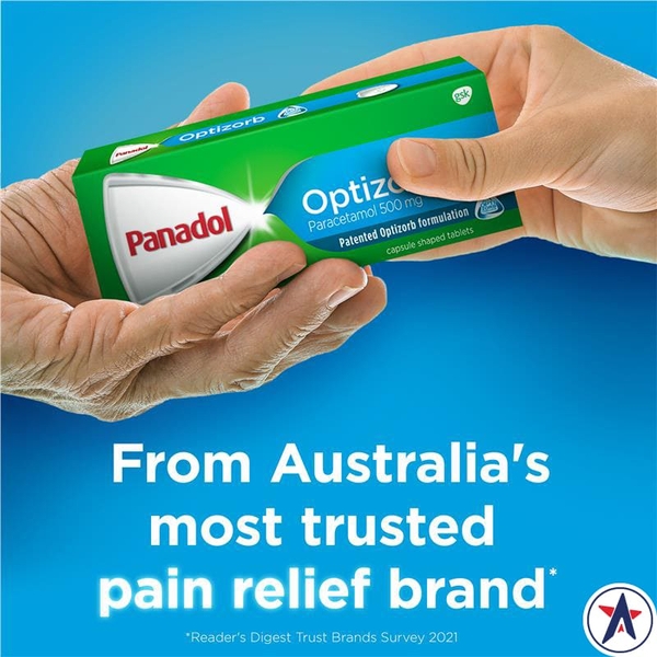 Giảm đau hạ sốt Panadol with Optizorb Paracetamol 500mg viên tròn