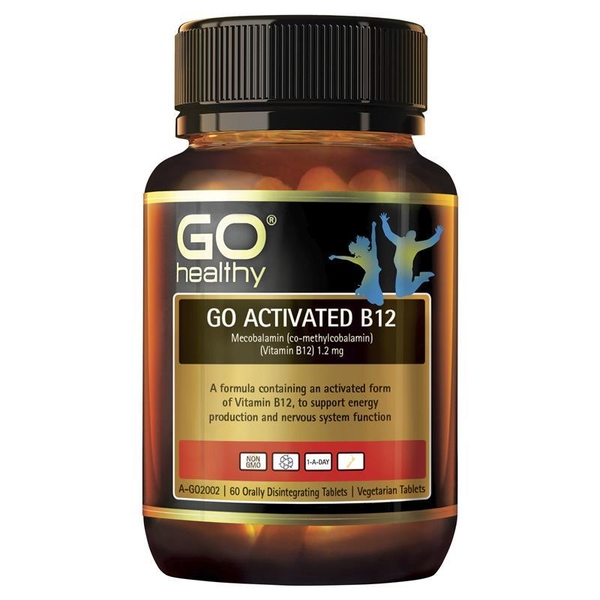 Viên uống bổ sung vitamin B12 Go Healthy Activated B12 Sublingual 60 viên