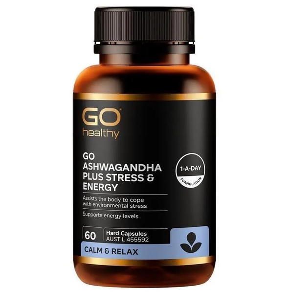 Viên uống Go Healthy Ashwagandha Plus Stress & Energy 1 A Day