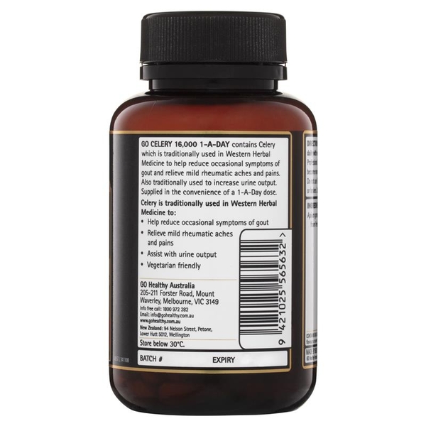 Viên uống hỗ trợ Gout Go Healthy Celery 16000mg 60 viên