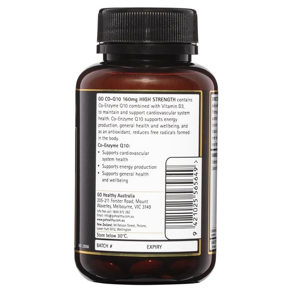 Viên uống bổ tim Go Healthy CoQ10 160mg High Strength 100 viên