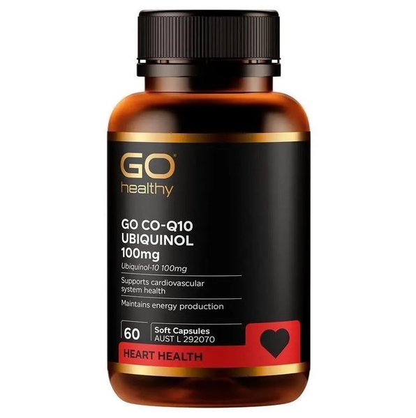 Viên uống hỗ trợ sức khỏe tim mạch Go Healthy CoQ10 Ubiquinol 100mg 60 viên