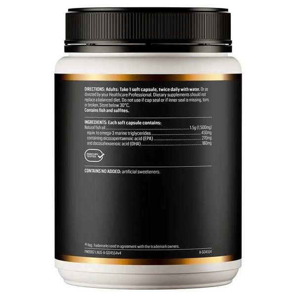 Dầu cá không mùi Go Healthy Fish Oil 1500mg Odourless