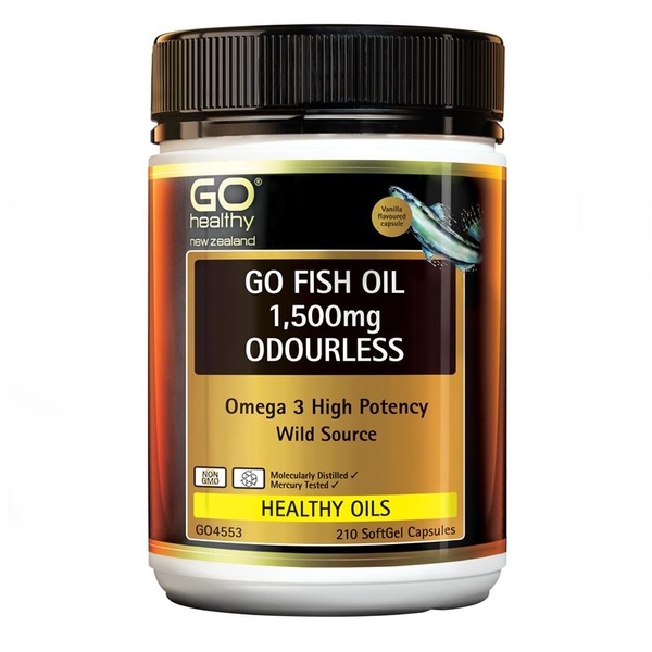Dầu cá không mùi Go Healthy Fish Oil 1500mg Odourless