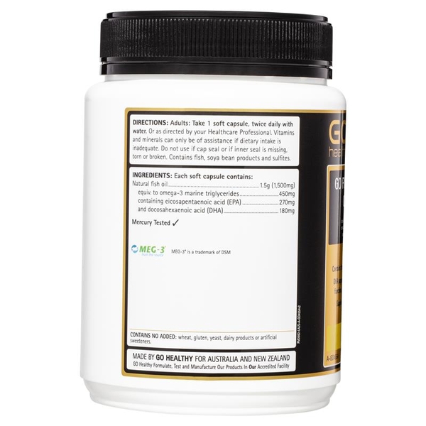 Dầu cá không mùi Go Healthy Fish Oil 1500mg Odourless