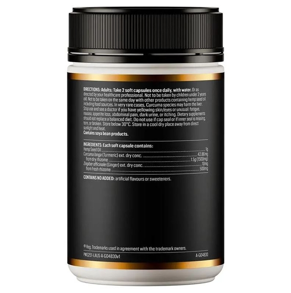 Dầu hạt gai Go Healthy Hemp Seed Oil Plus Turmeric 100 viên