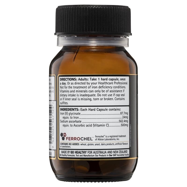 Viên uống Go Healthy Iron + Vit C 500mg 30 viên