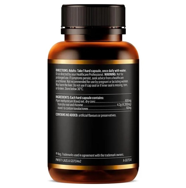 Viên uống làm dịu thần kinh Go Healthy Kava 4200 1 A Day 60 viên