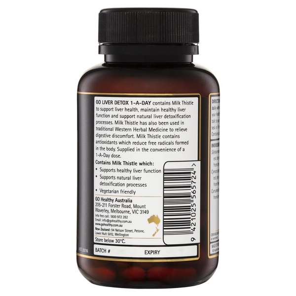 Viên uống thải độc gan Go Healthy Liver Detox 1 A Day 60 viên