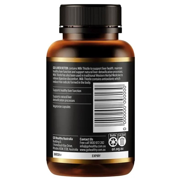 Viên uống thải độc gan Go Healthy Liver Detox 1 A Day 60 viên