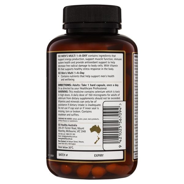Viên uống bổ sung vitamin cho nam Go Healthy Mens Multi 1 A Day 120 viên