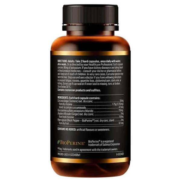 Viên hỗ trợ sức khỏe khớp và sụn khớp Go Healthy Turmeric Plus Glucosamine 120 viên