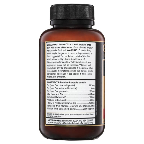 Viên uống bổ sung kẽm Go Healthy Zinc Complex 1 A Day 120 viên