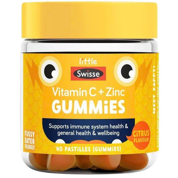 Kẹo dẻo tăng đề kháng cho bé Little Swisse Vitamin C + Zinc
