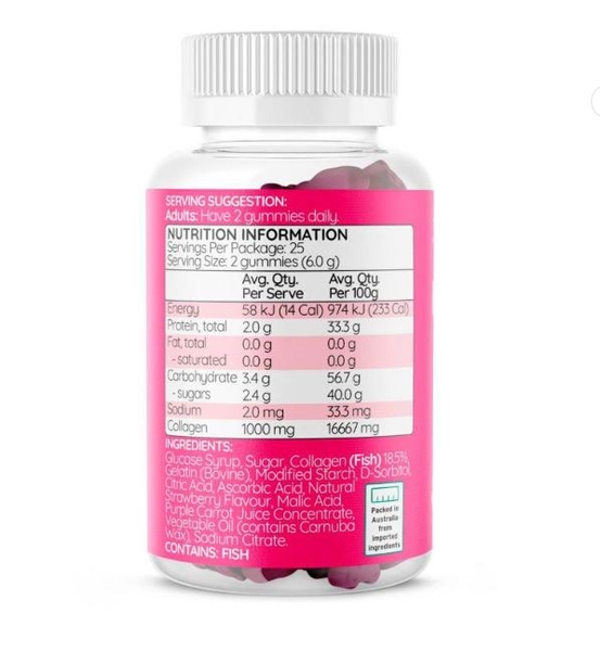 Kẹo dẻo Haircarebear Collagen Gummies 50 viên