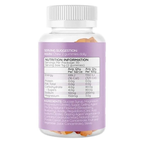 Kẹo dẻo Haircarebear Magnesium Gummies 60 viên