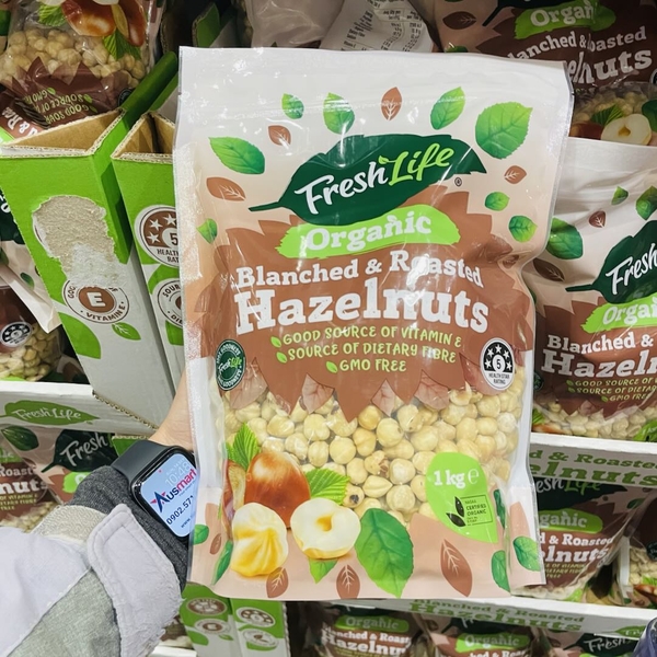 Hạt phỉ hữu cơ Freshlife Organic Blanched & Roasted Hazelnuts