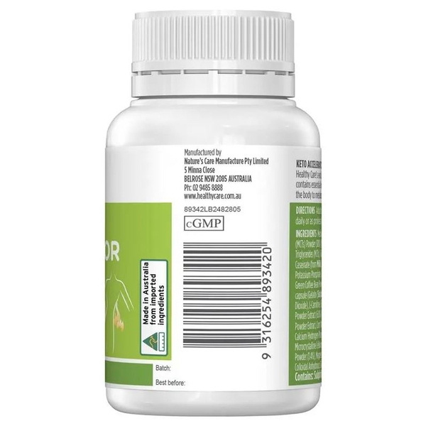 Viên uống hỗ trợ giảm cân Healthy Care Keto Accelerator 60 viên