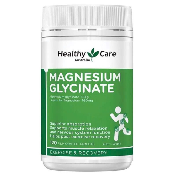 Viên uống magnesium hỗ trợ cơ bắp và thần kinh Healthy Care Magnesium Glycinate