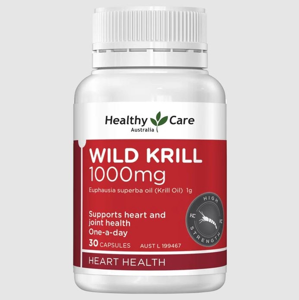 Dầu nhuyễn thể Healthy Care Wild Krill Oil 1000mg