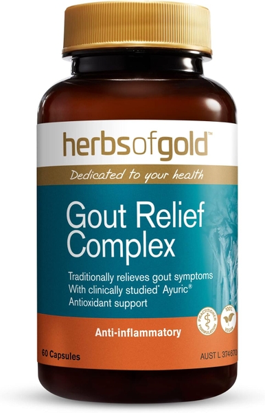 Viên uống hỗ trợ giảm gout Herbs of Gold Gout Relief Complex [Pre-order]