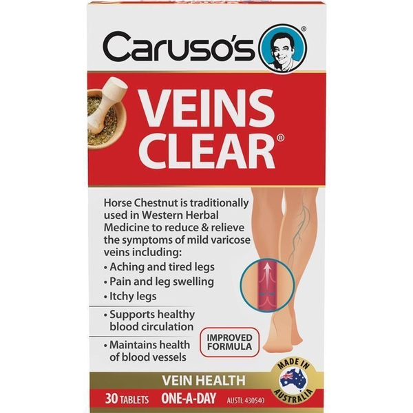 Hỗ trợ giãn tĩnh mạch Caruso's Natural Health Veins Clear