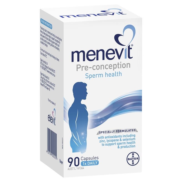 Hỗ trợ sinh sản cho nam Menevit Male Fertility Supplement 90 viên