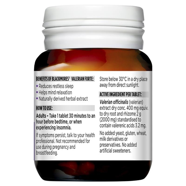 Viên uống giúp ngủ ngon Blackmores Valerian Forte 2000mg