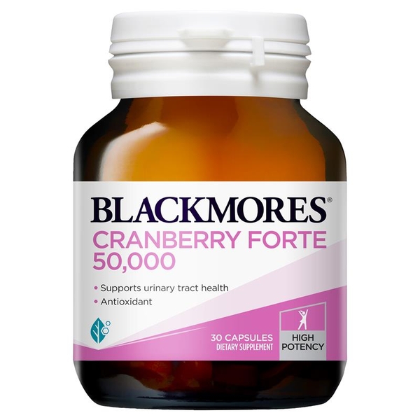 Blackmores Cranberry Forte 50000mg hỗ trợ đường tiết niệu