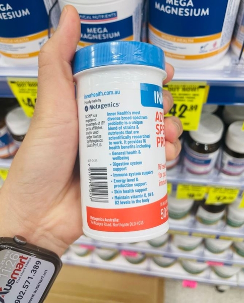 Men vi sinh đa chủng Inner Health Advanced Spectrum Probiotic