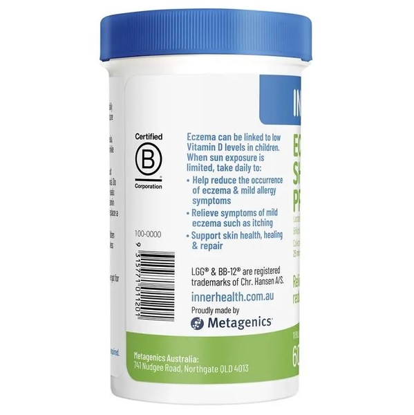 Lợi khuẩn cho bé bị viêm da cơ địa Eczema Shield Kids Inner Health 60g