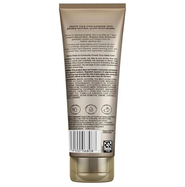 Kem dưỡng ẩm làm sáng da Jergens Natural Glow Skin Brightening Moisturiser Fair To Medium Skin Tones