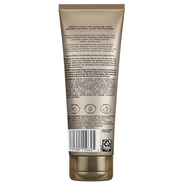 Kem dưỡng ẩm làm sáng da Jergens Natural Glow Skin Brightening Moisturiser Medium To Deep Skin Tones