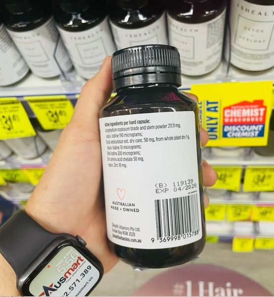 Viên uống bổ tóc và bổ sung năng lượng JSHEALTH Hair + Energy