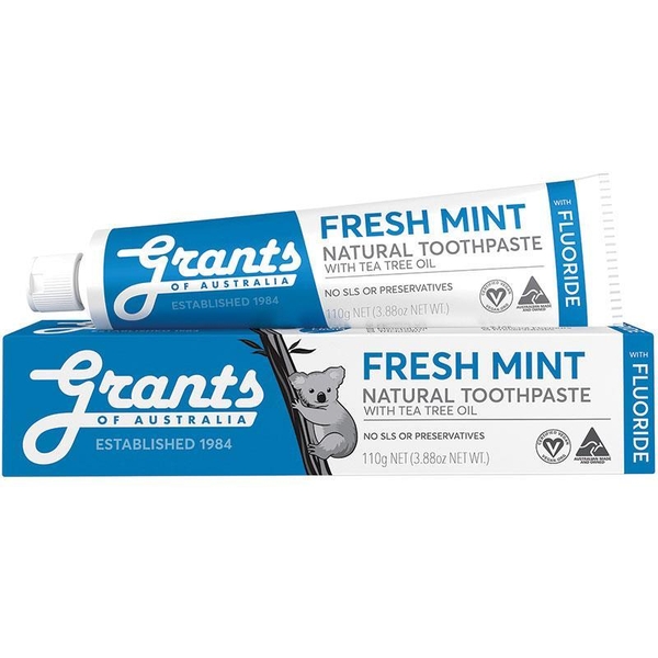 Kem đánh răng Grants of Australia Toothpaste Fresh Mint With Fluoride 110g [Pre-order]