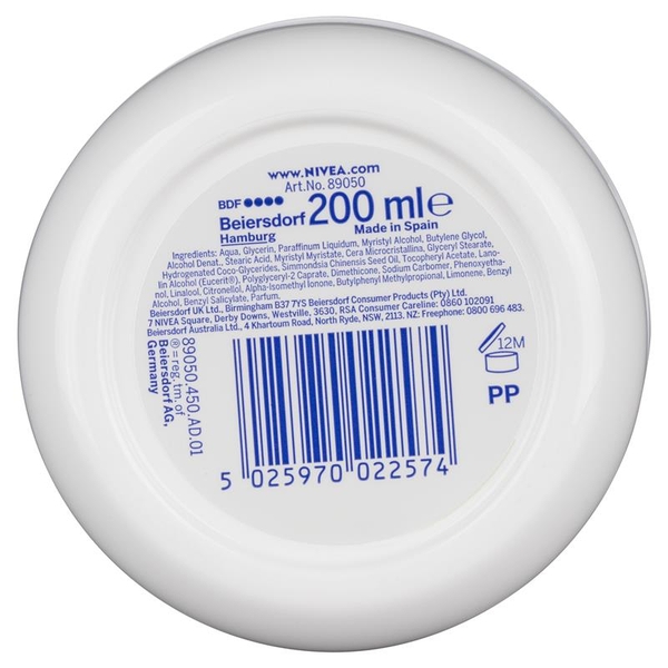 Kem dưỡng ẩm Nivea Soft Moisturising Cream Face Body & Hand 200ml