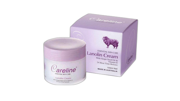 Kem nhau thai cừu Careline Lanolin Grape Seed Oil Vitamin E 100ml | Mua sắm hàng Úc tại Ausmart